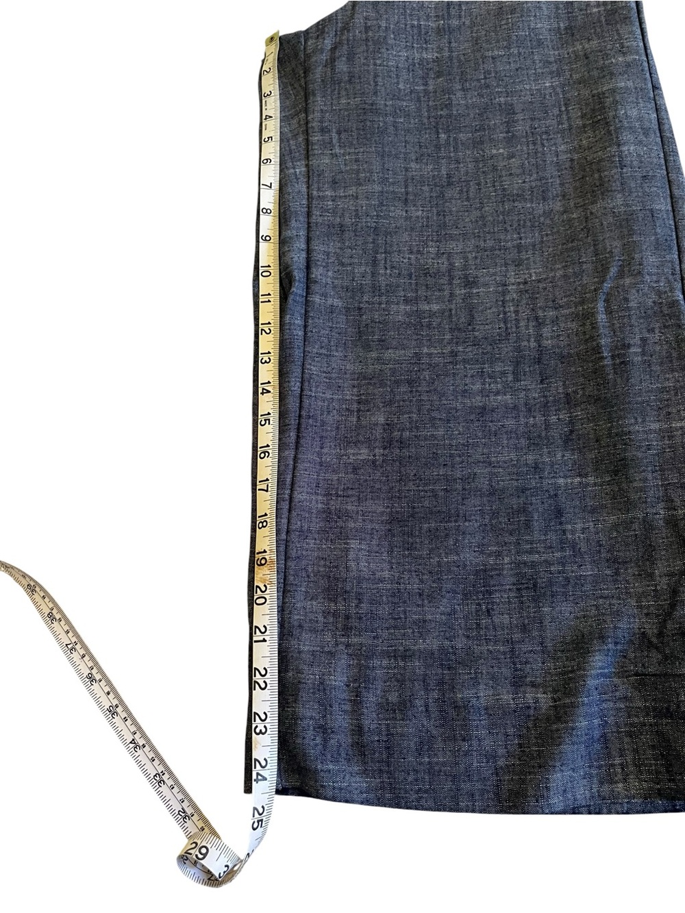 Sienna Sky Wide-Leg Linen Blend Cropped Pants in Blue - Picture 10 of 12